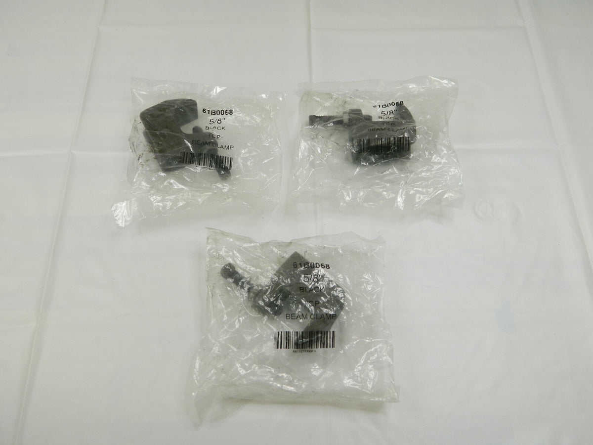 EMPIRE 1-1/4 Max Flange Thick 5/8 Rod Wide Jaw Top Beam Clamp Qty 3 61B0058