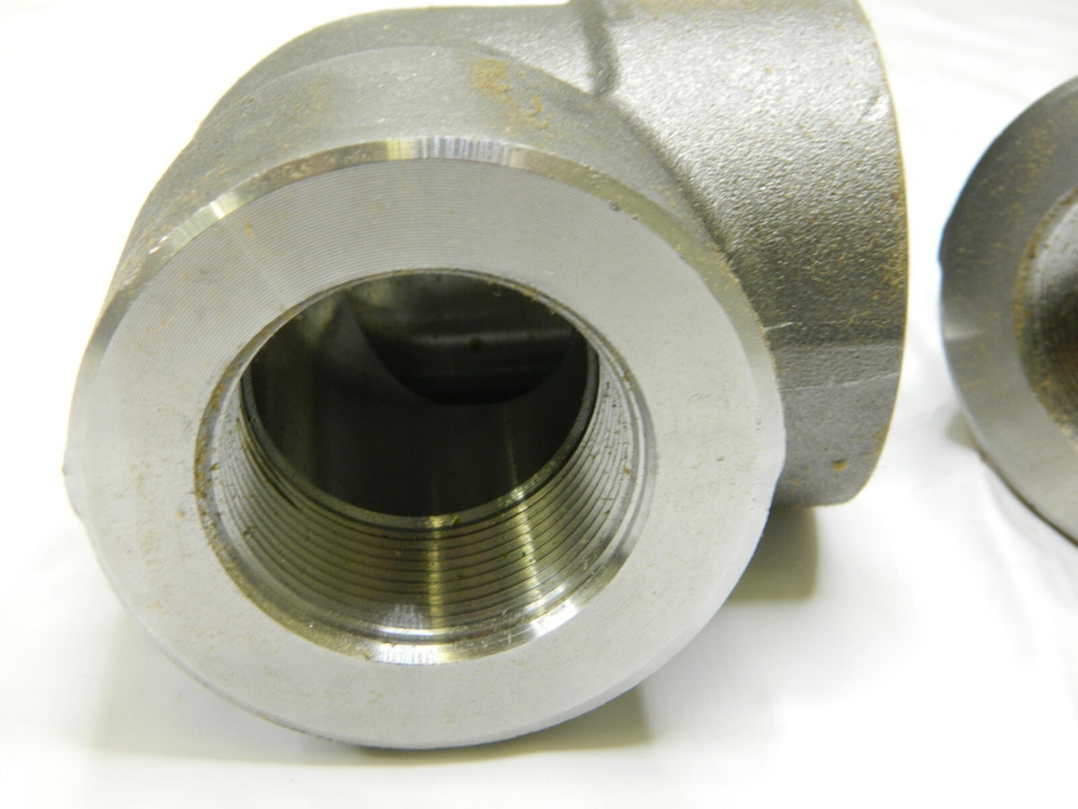 90 ° Elbow: 1-1/2 Forged Carbon Steel, Class 3000 Qty 2 -12145-7