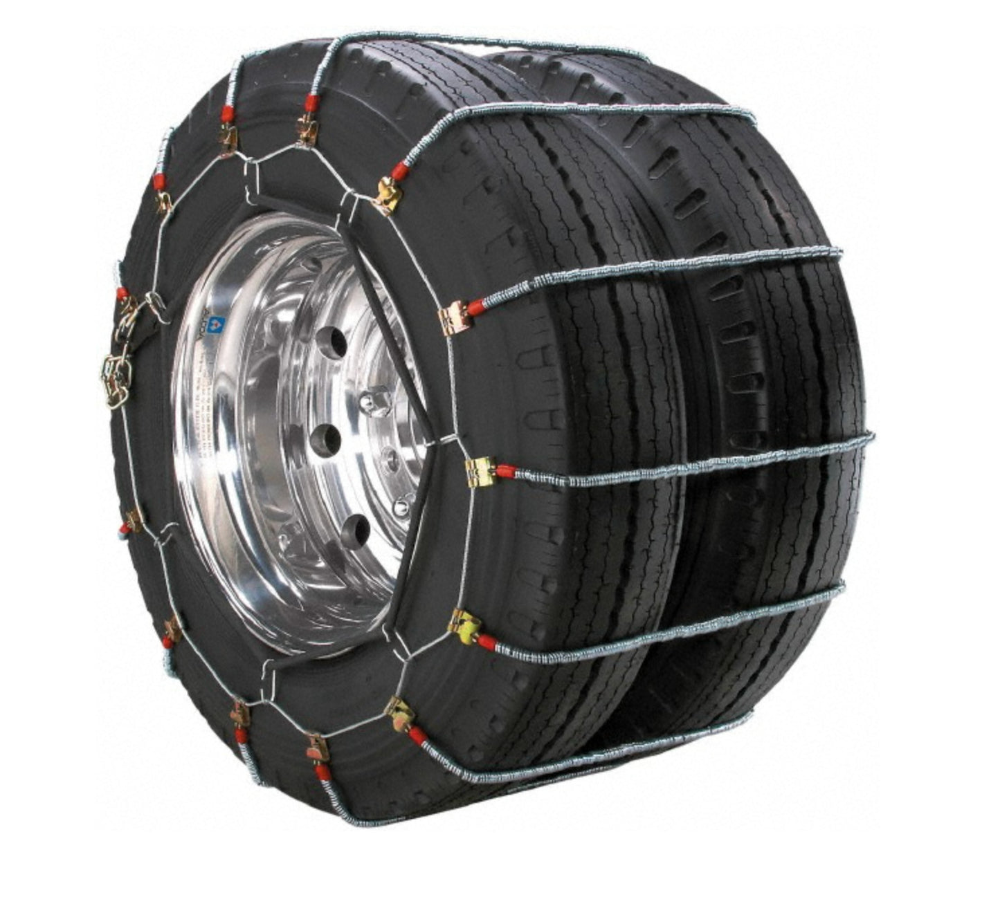 Set of 2 Peerless Chain Dual Axle Tire Chains for 8.25" x 20" / 9" x 22.5" Tires