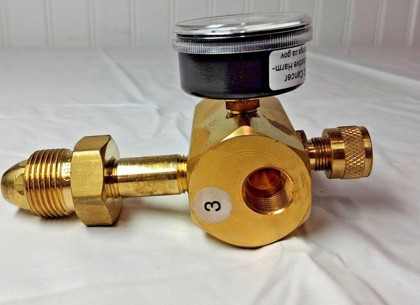 Smith/Miller Welding Regulator 0 to 50 SCFM 3,000 Max psi 580 CGA H2051B-580H