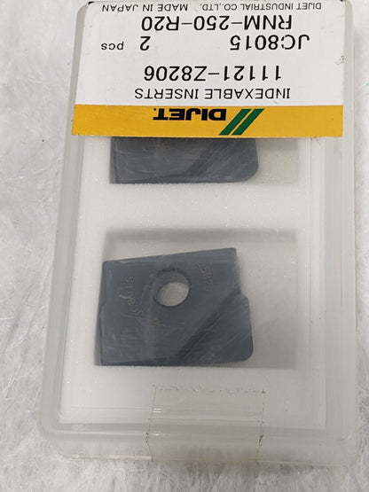 Dijet Carbide Milling Insert 25mm dia. Qty 2 RNM-250-R20 JC8015