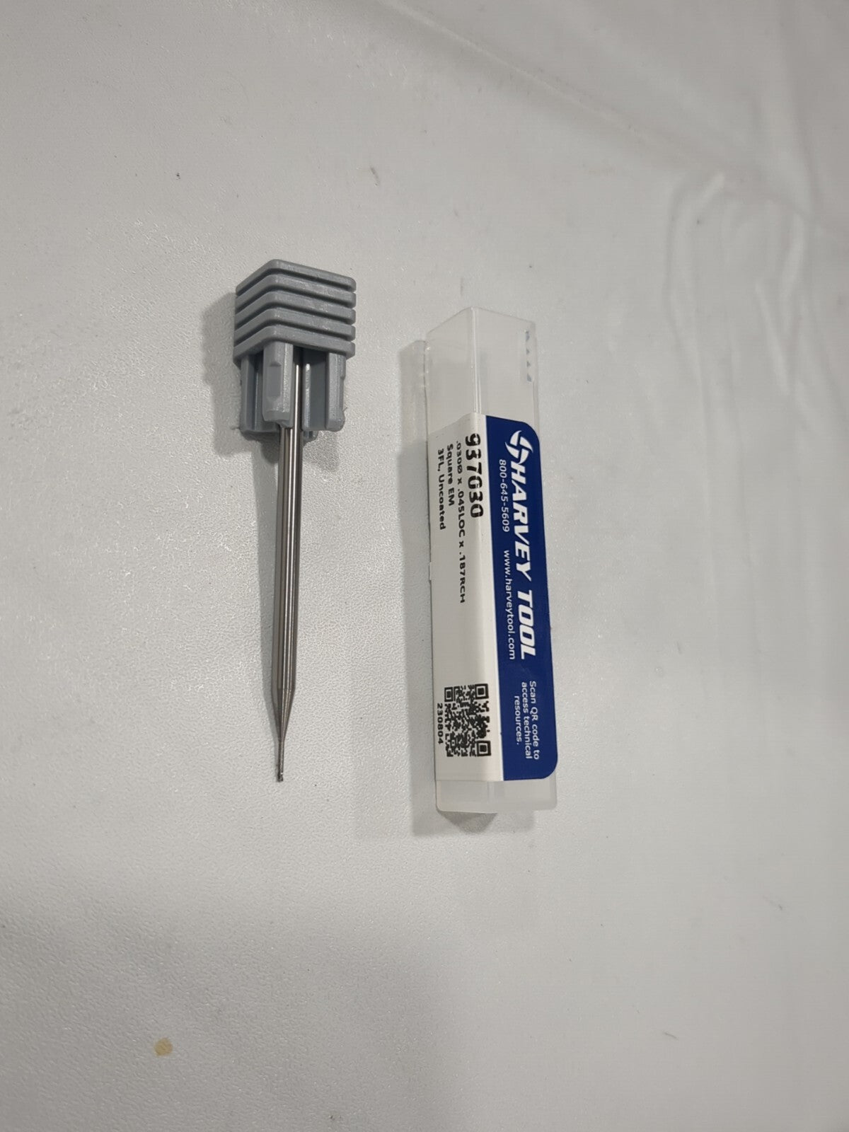 HARVEY TOOL Square End Mill 0.0300"Dia 3 Flute, Solid Carbide 937030