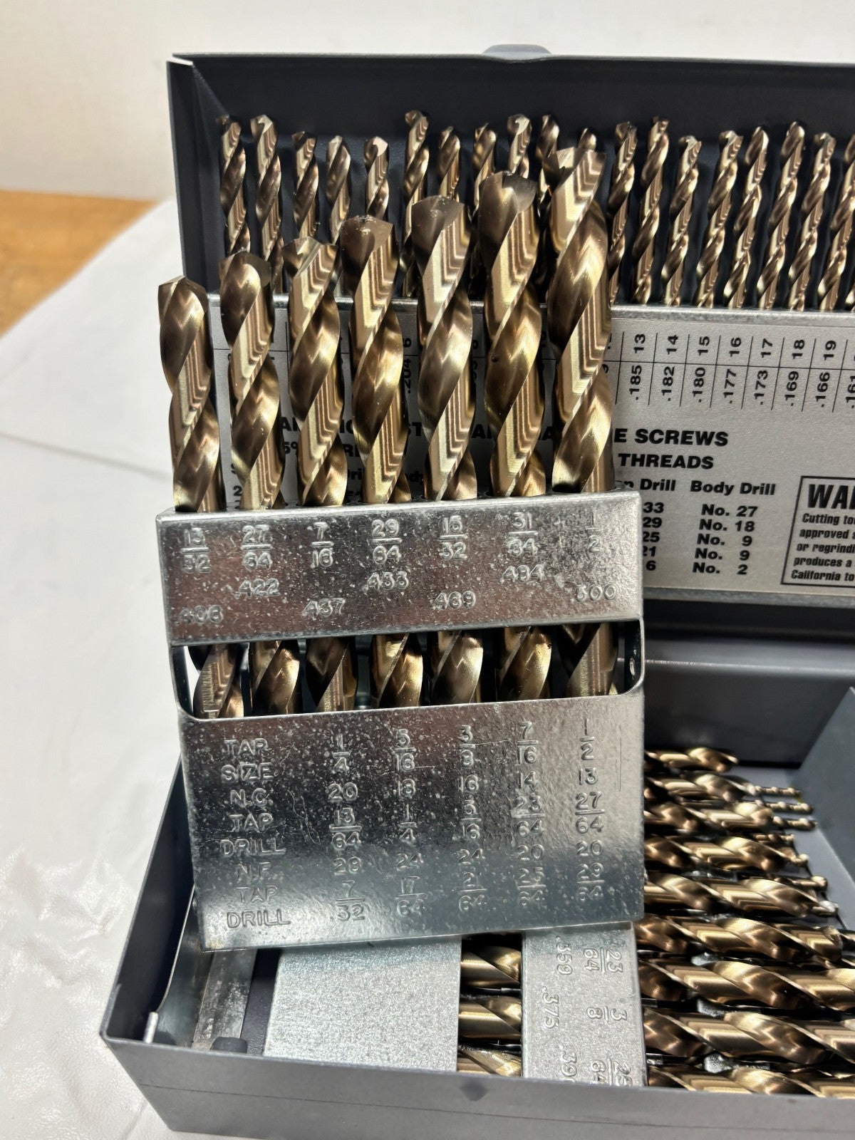 Precision 114 Piece Jobber Drill Bit Set HSSE Bronze C114COMBCSET 5995600