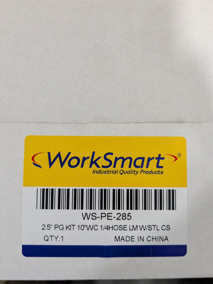 WorkSmart Low Pressure Test Kit Use for Gas WS-PE-285