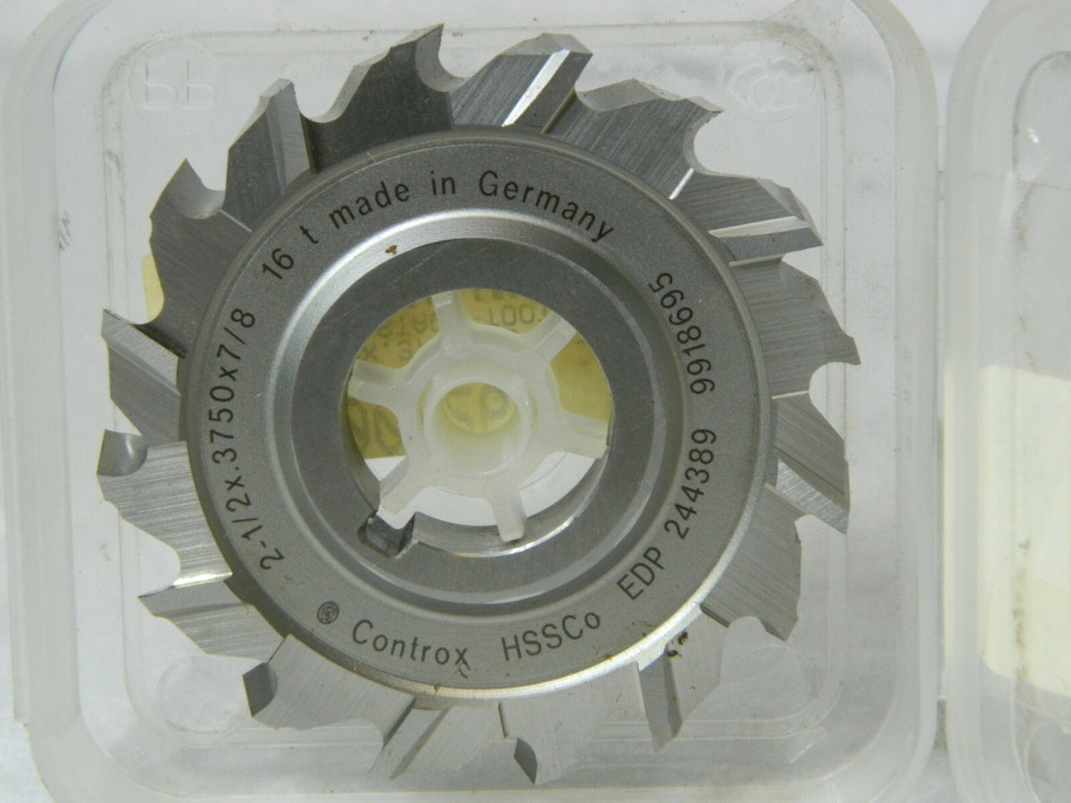Controx Cobalt Side Chip Saw 2-1/2 Blade Dia x 3/8 Thick 7/8 Hole 244389