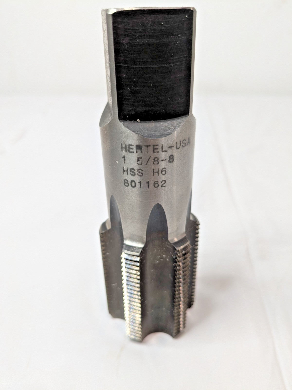 Hertel Straight Flute Tap HSS 1-5/8-8 UNS 6FL Plug Chamfer 59898585