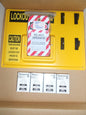 North 4 Padlock & Tag Yellow Acrylic Lockout Station Model 955564