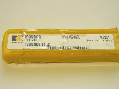 Kennametal Carbide Milling Inserts Xpcw1504apl Xpcw253a5l Kc725m  Qty. 5 1181476