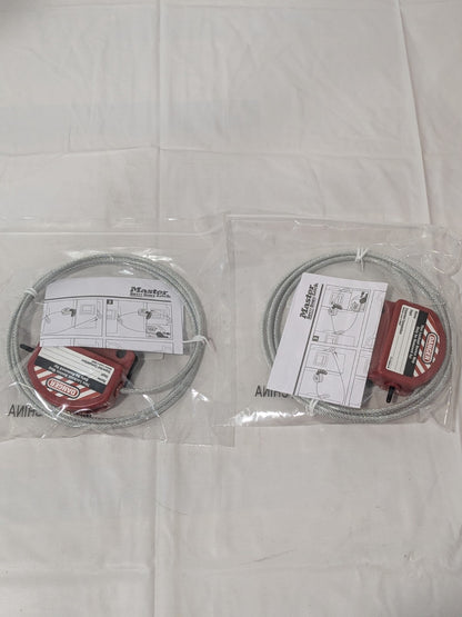 MASTER LOCK 6' Cable Length, 4 Lockout Points, Cable Lockout Qty 2 S806