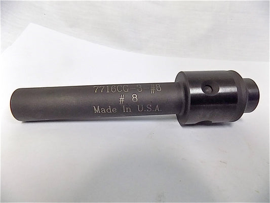 Parlec  0.168" Tap Shank Diam, 0.131" Tap Square Size #8 Tap 7716CG-3-#8