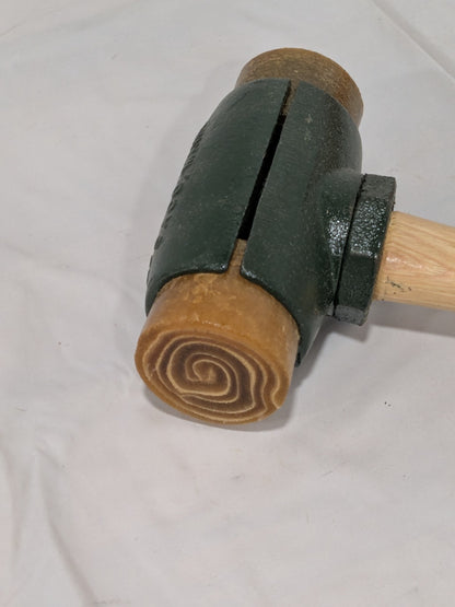 Garland Non-Marring Hammer: 4 lb, 2" Face Dia, Rawhide Head 31004