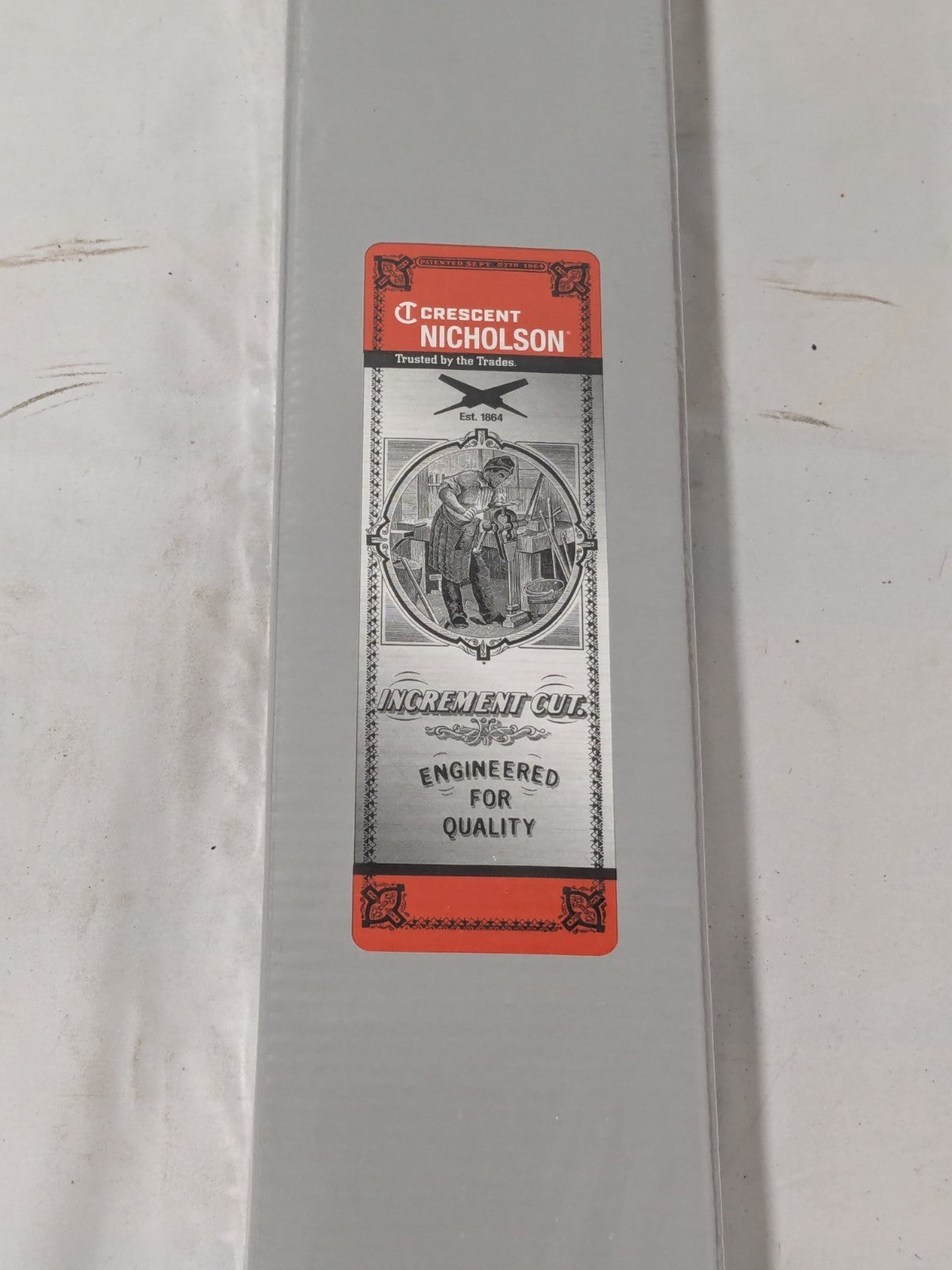 Box of 6 - Crescent Nicholson 12" Mill Single Cut Bastard File 08737NN