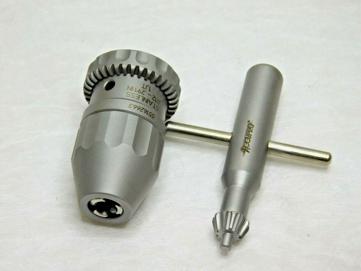 Accupro Tapered Mount Stainless Steel Drill Chuck JT1 .012"-.291" Cap