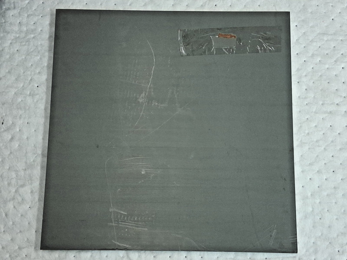 Pro Gray Plastic Sheet PVC 1" Thick x 24" Wide x 2ft Long BULK-PS-PVC-64