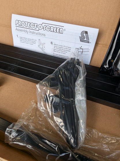 Steiner Portable Welding Screen Kit w/ Frame 6 Ft. x 6 Ft. Transparent Vinyl