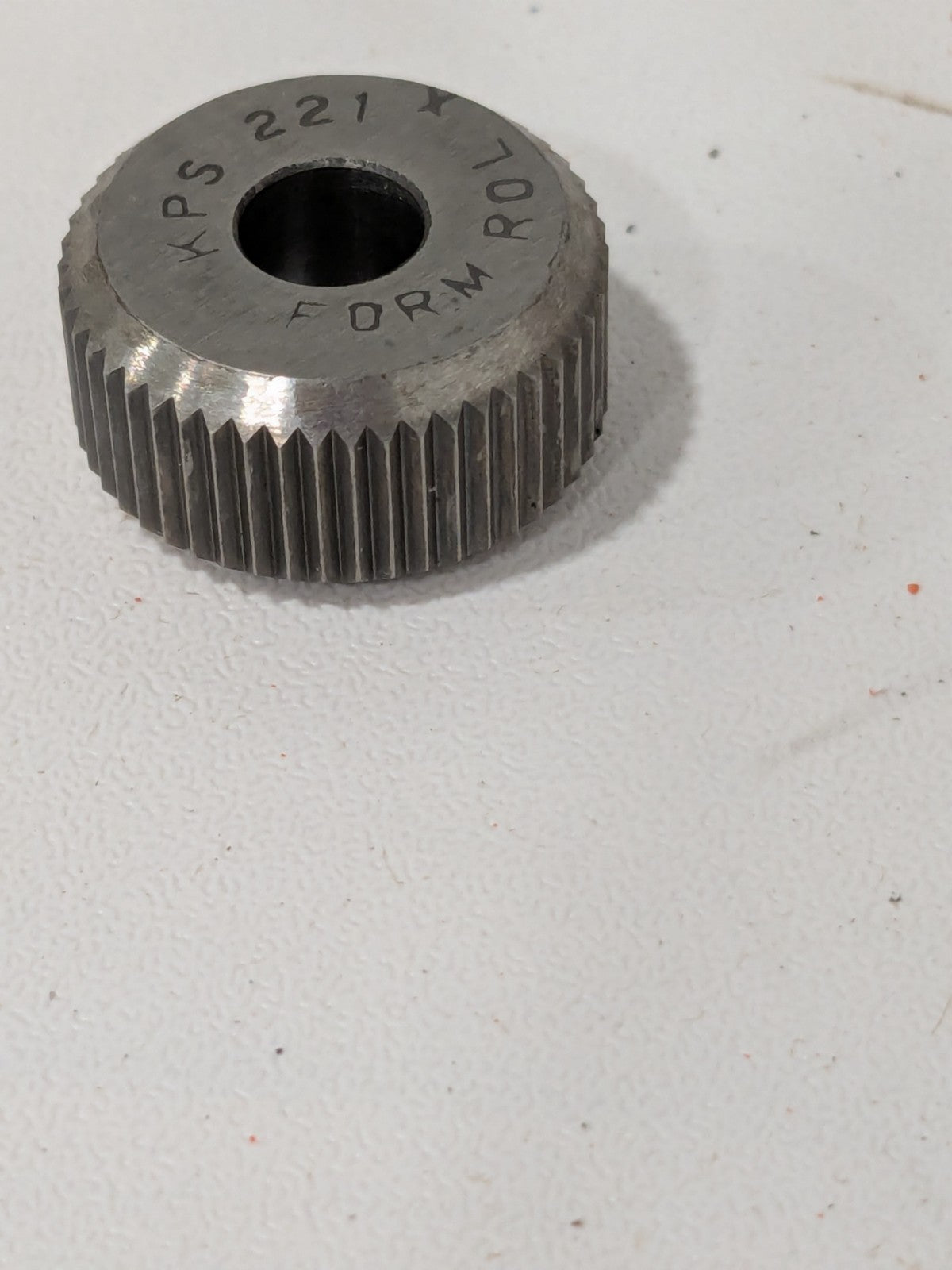 Beveled Face Knurl Wheel: 3/4″ 90 ° Tooth Angle 21 TPI, Straight, Cobalt KS KPX2