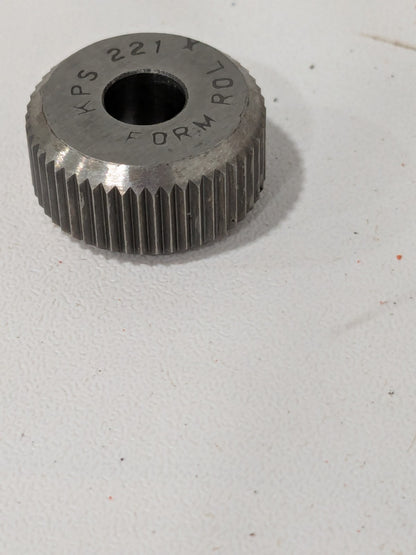 Beveled Face Knurl Wheel: 3/4″ 90 ° Tooth Angle 21 TPI, Straight, Cobalt KS KPX2