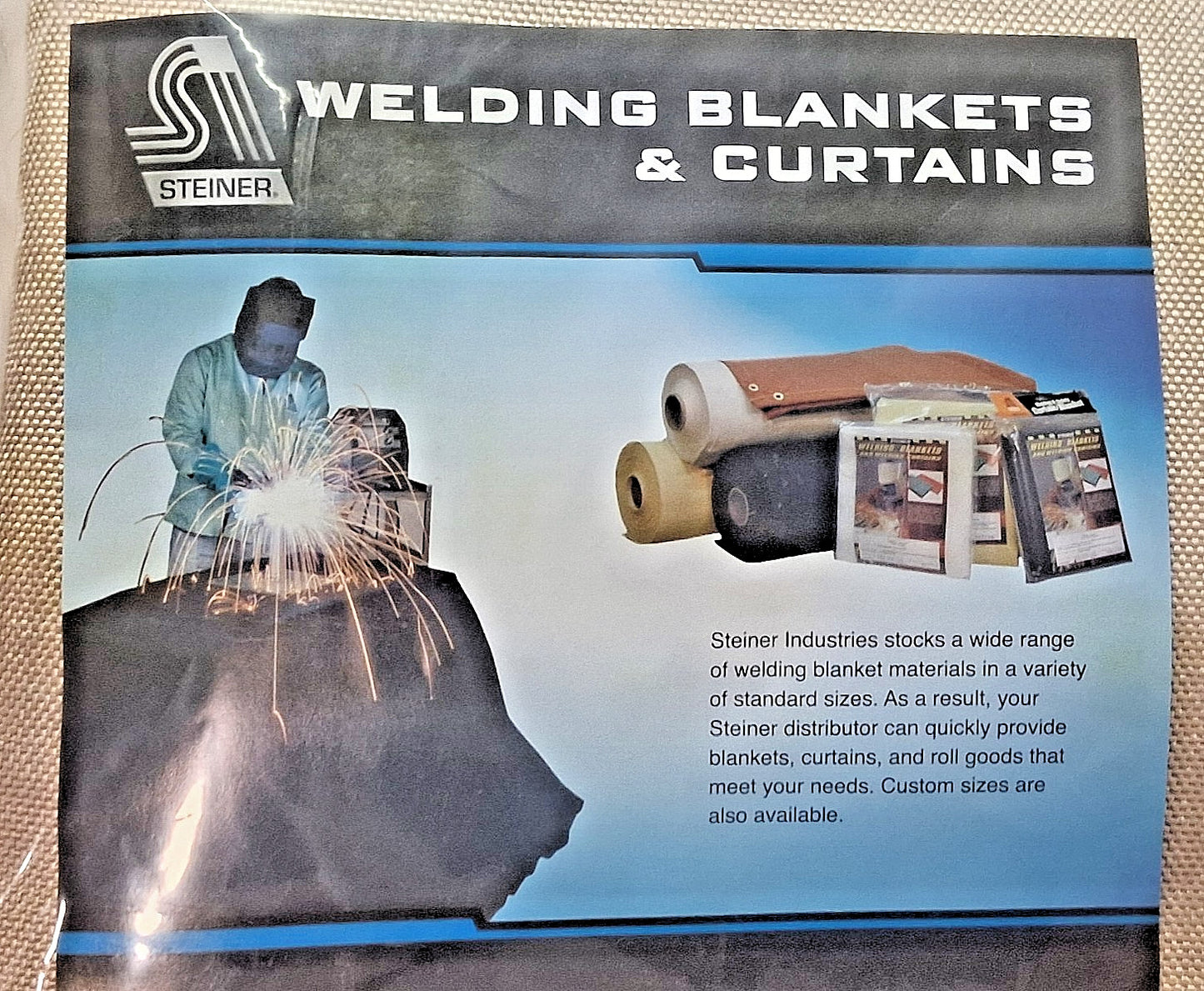Steiner Thick Fiberglass 8' Welding Blanket High x 6' Wide x 0.035&quo