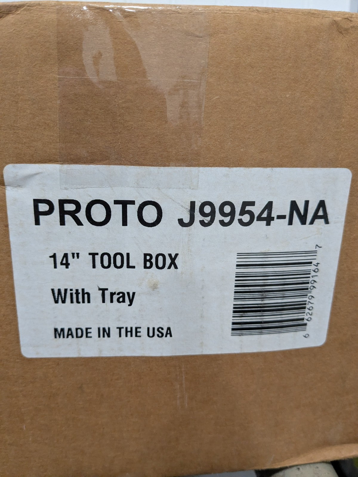 Proto Steel Tool Box: 1 Drawer, 1 Compartment 14" W x 6-1/2" D x 6&quo