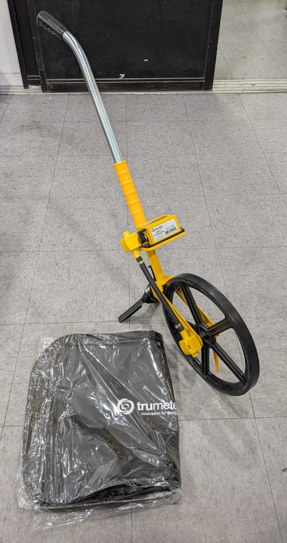 Trumeter Measuring Wheel 10,000' Counter Limit, 39" OAL, Yellow/Chrome 5000-519