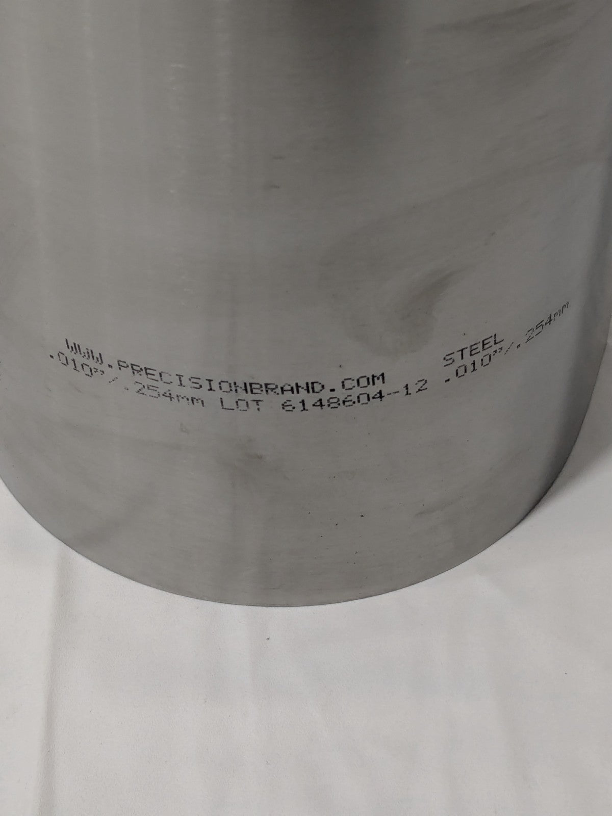 Precision Metal Shim Stock: Roll, 0.0100" Thick, 120" L, 12" W, 1010 Steel 16460