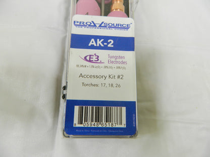 PRO-SOURCE TIG Torch Accessory Kit Sz 17, 18, 26 7-1/2" Long AK-2