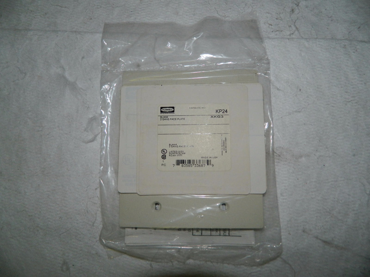 Hubbell Wiring Device Kellems Square Raceway Plate 8 Pack #KP24