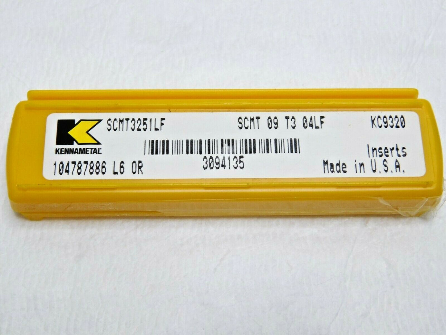Kennametal Carbide Turning Inserts SCMT3251LF Grade KC9320 Qty 5 3094135