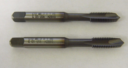 BOGO ( 2 per sale ) Greenfield Gun Taps M6.3 x 1 D5 2FL Spiral Point USA #17571