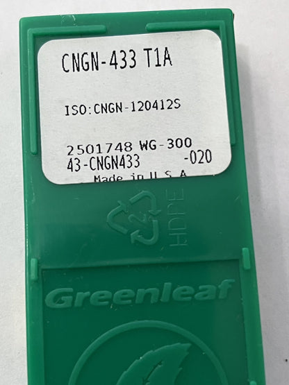 Greenleaf CNGN433 T1A CNGN120412S WG-300 Ceramic Turning Inserts QTY 10