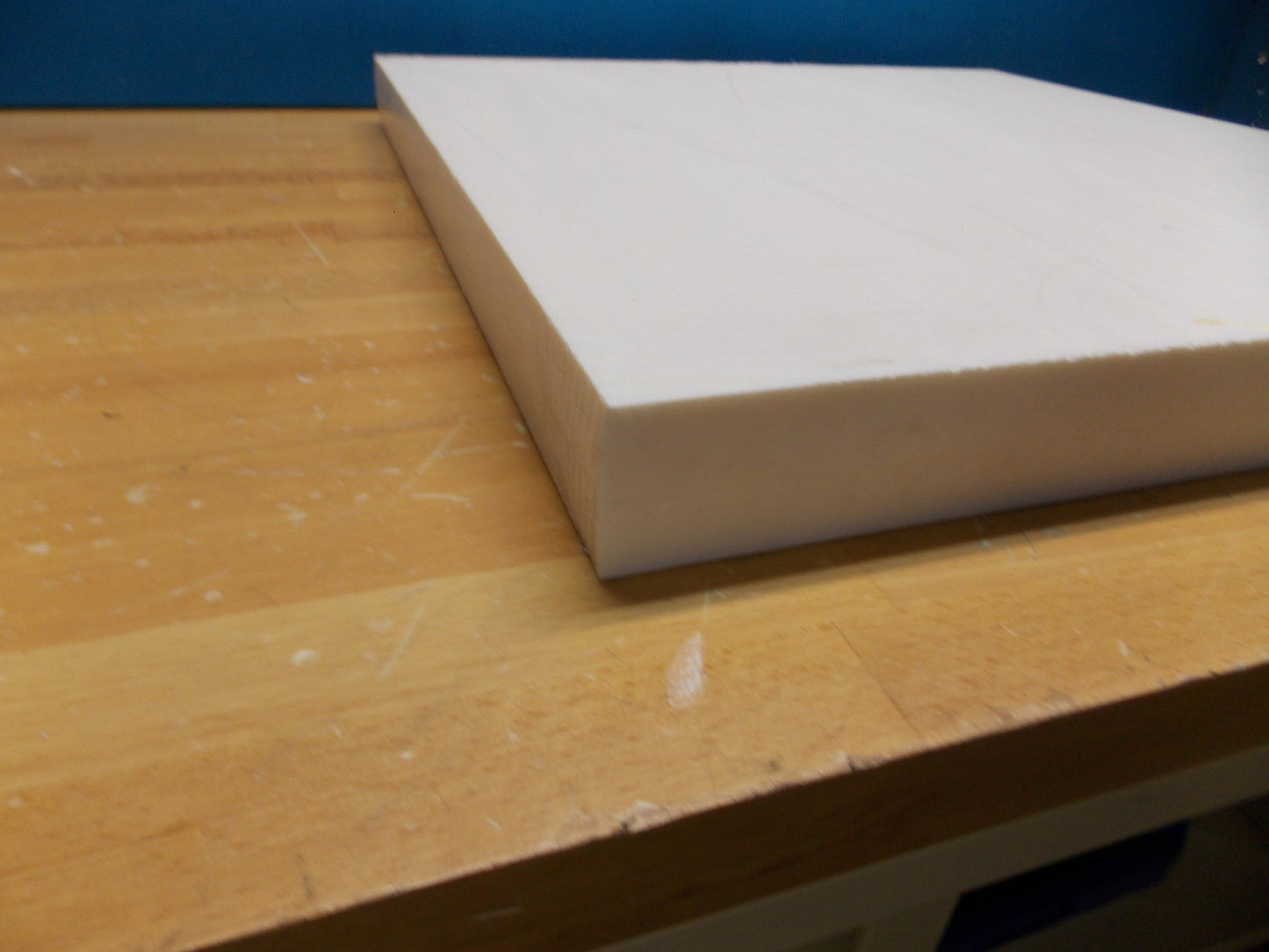 Professional Polyester Plastic Sheet 24" x 24" x 2" Natural Color