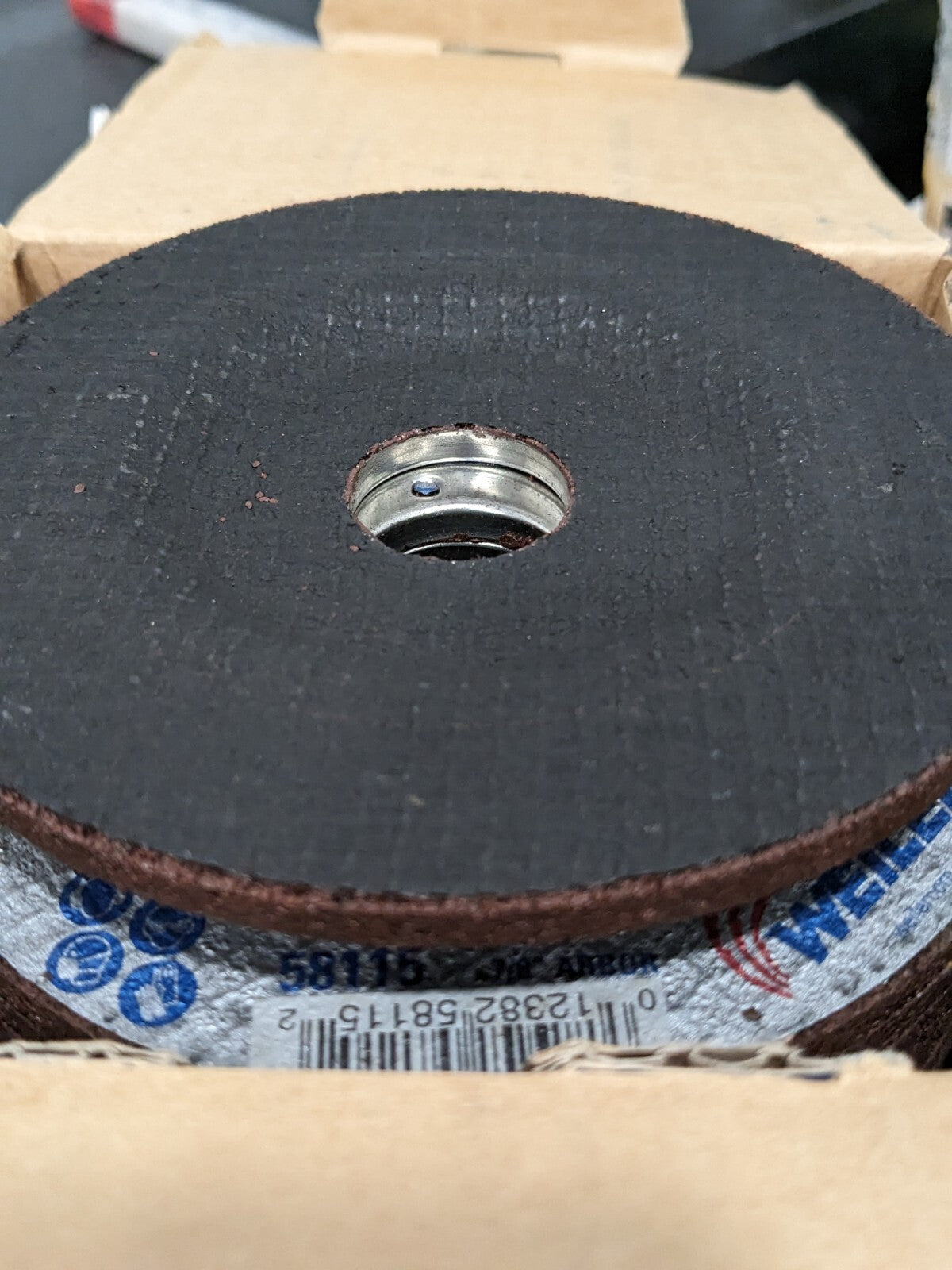 WEILER Depressed-Center Wheel: Type 27, 4-1/2" Dia, 1/8" Thick Qty 25 58115