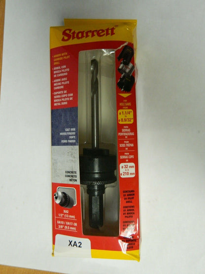 STARRETT 1-1/4 to 8-9/32" Tool Diam Hole Cutting Tool Arbor