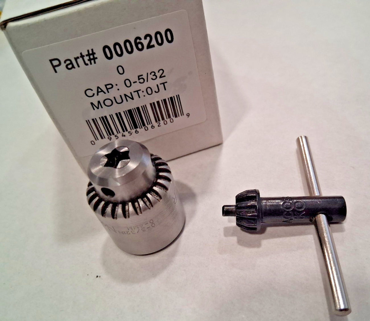 Jacobs Plain Bearing Medium Duty 1/8" Chuck with 0JT 6200