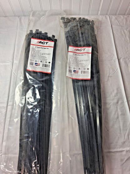 ACT Heavy Duty Cable Tie QTY100 175lb 24" AL-24-175-0-L