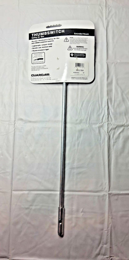 Guardair Aluminum Safety Air Gun Thumb Lever 1/4 NPT 18" Tube 900LJ018AA