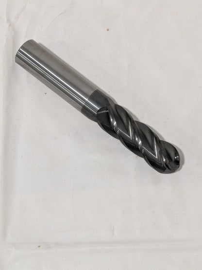 Supermill Ball End Mill: 3/4" Dia, 2-1/4" LOC, 4 Flute, Solid Carbide XPVSB750L