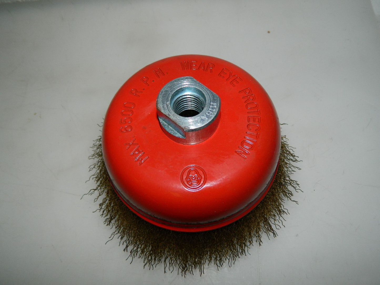 Hawk Crimped Steel Wire Cup Brush 5" Diam x M16x2 Hole Size  04186342