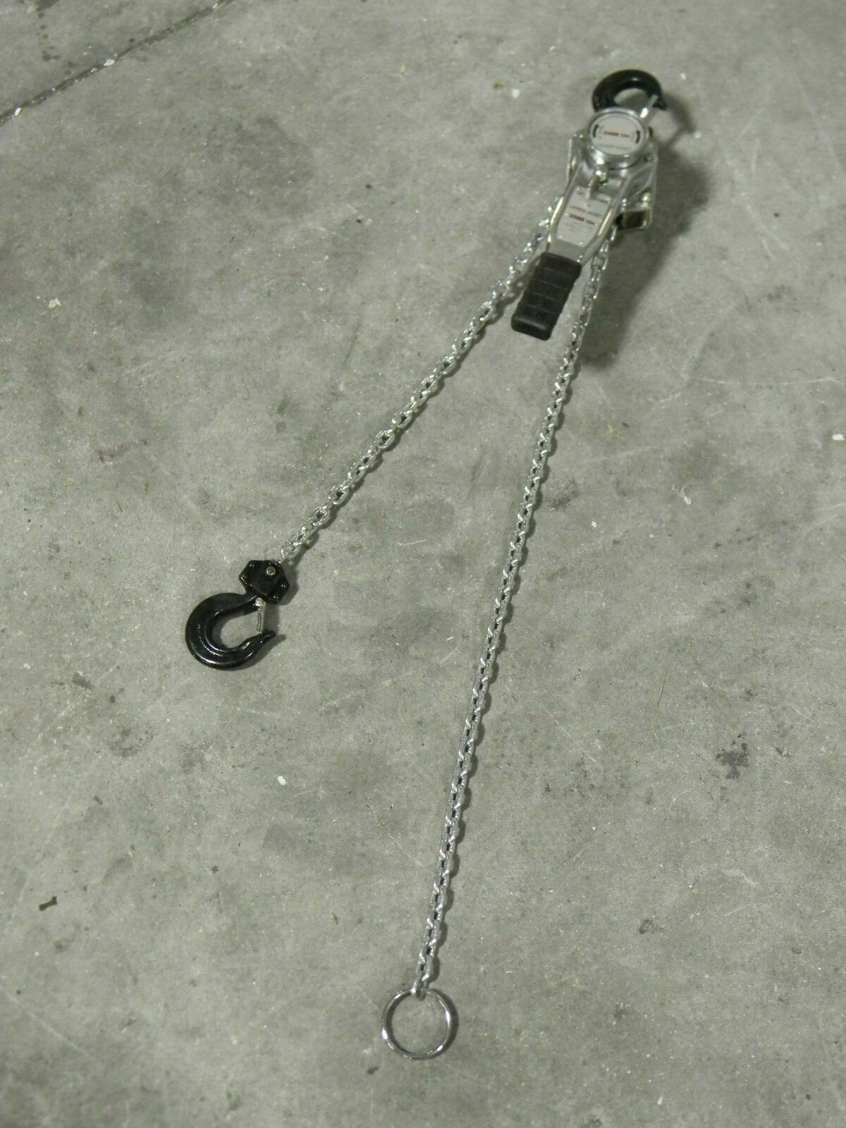 Chrome Plated Lever Chain Hoist 2200 lb Capacity 5 Ft. Lift