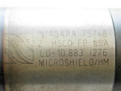 Niagara Cobalt Roughing End Mill TiAlN RH 2" Dia x 5" LOC x 8-3/4" OAL 8F N75746