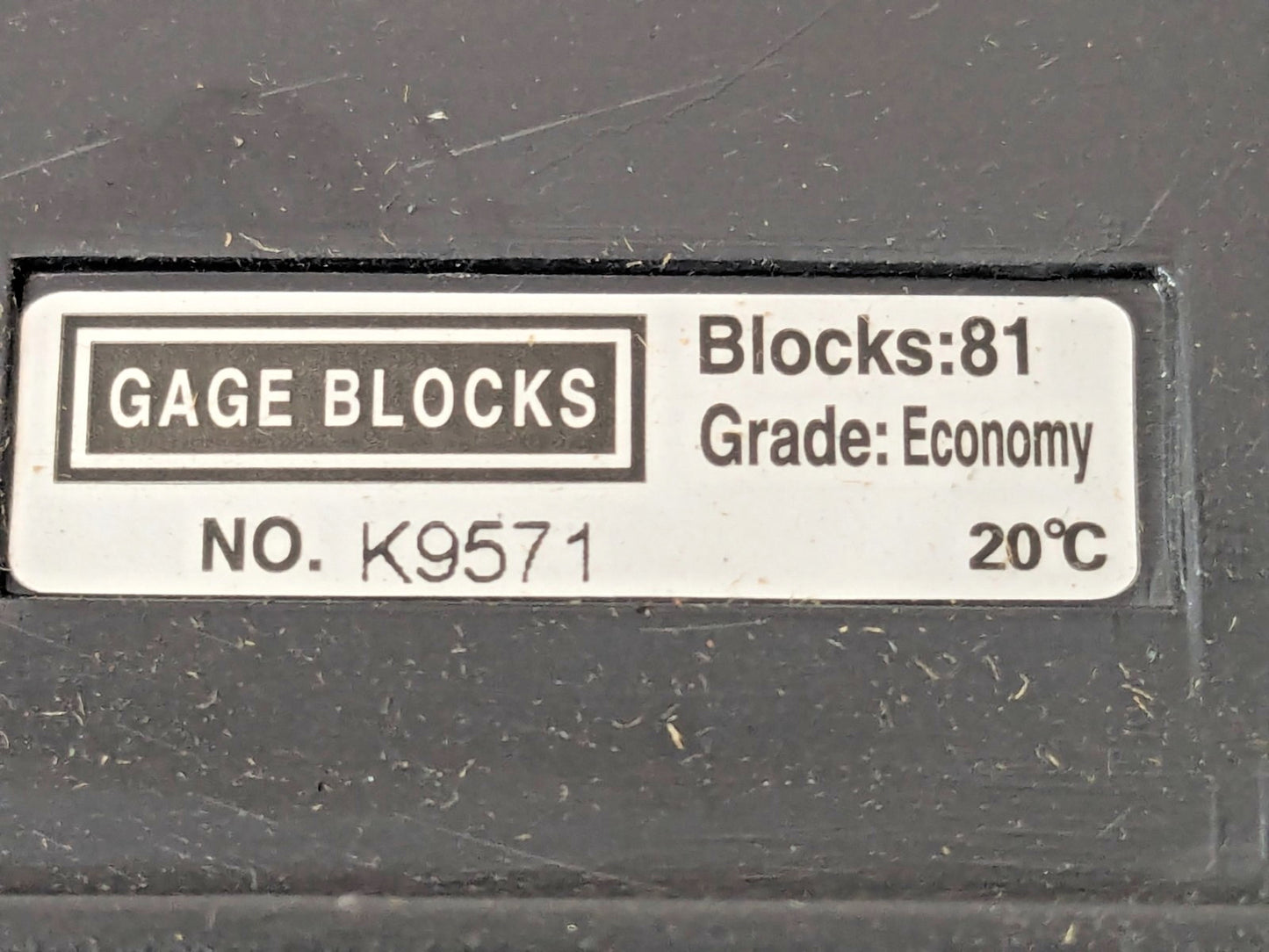 SPI 81 Piece Gage Block Set 0.05 to 4'' Range Economy Grade 30-912-0