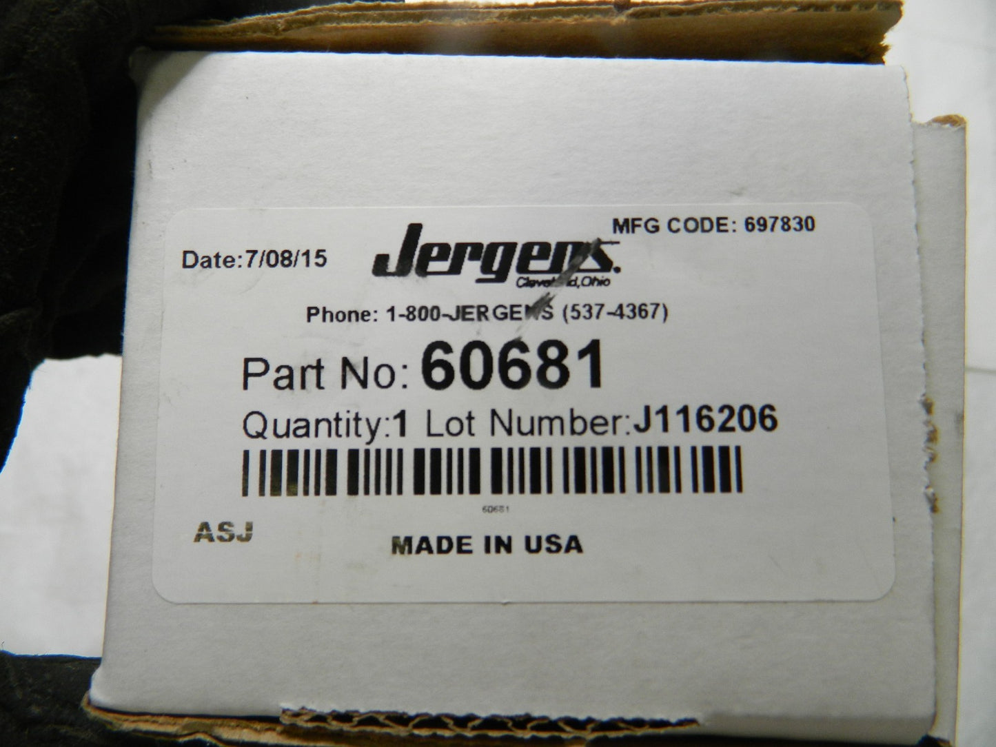 Jergans Single Acting Swing Clamp 3000 psi Max Adjustable Swing 60681