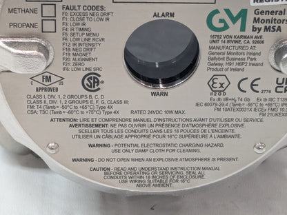 GENERAL MONITORS MSA IR5500 Open Path Infrared Gas Detector 329001-12