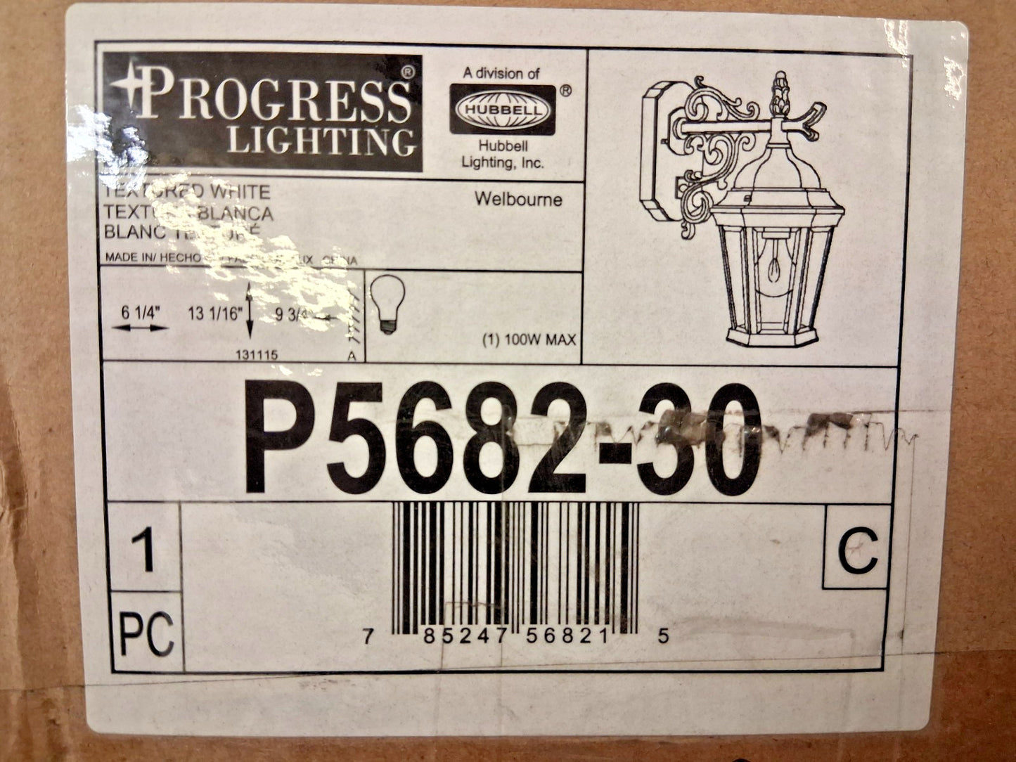 Progress Lighting Traditional Style Outdoor Light P5682-30