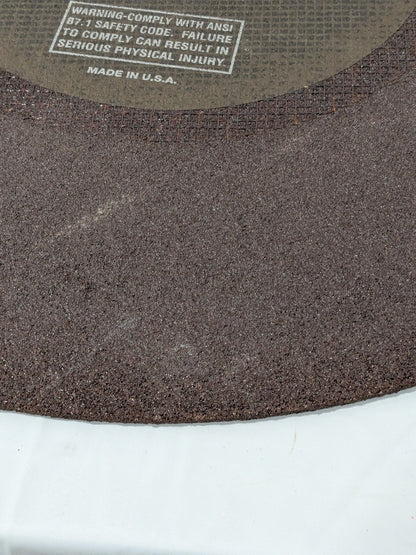 EVERETT Cutoff Wheel: Type 1 (01/41), 26" Dia, 7/32" Thick, 1" Hole 232OFG