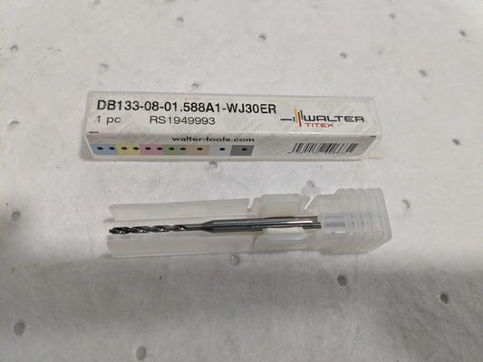 WALTER-TITEX Micro Drill Bit: 1/16" Solid Carbide 140 deg 7577887