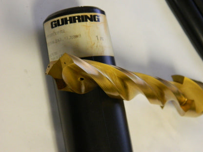 Guhring 17.7MM HSS CORE DRILL SPEC SHANK OIL FEED TIN 380276786