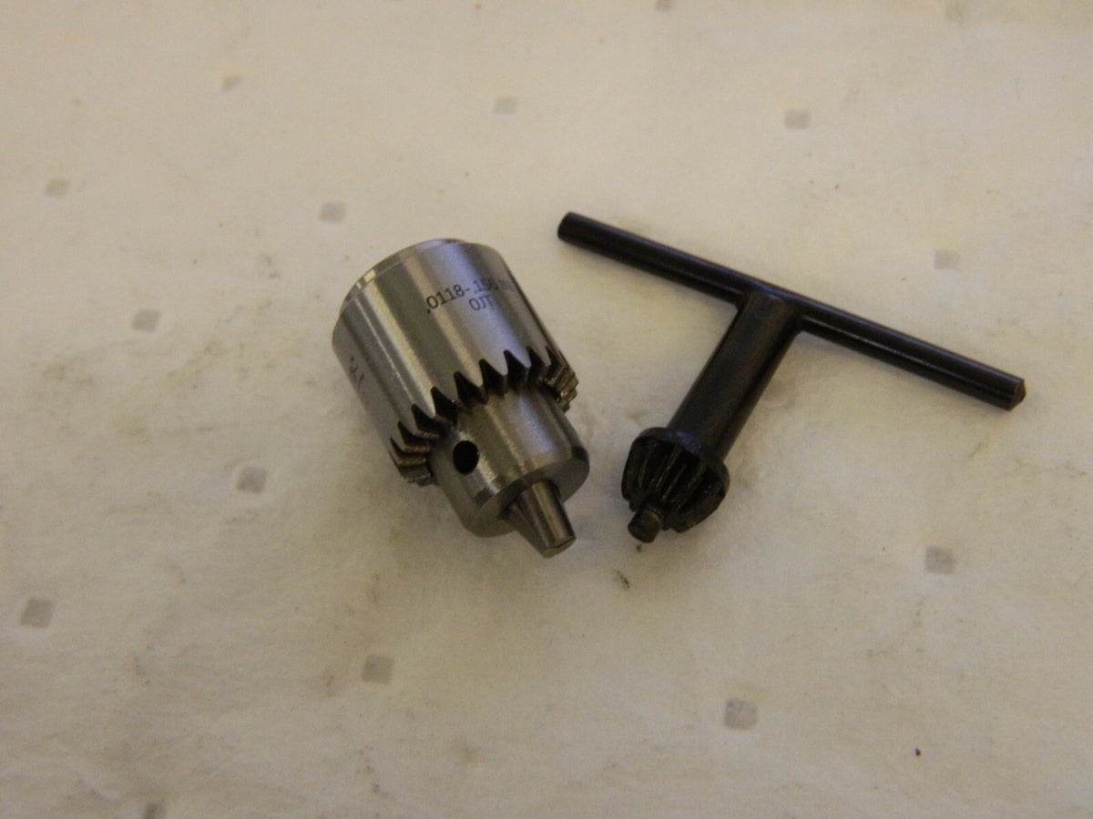 ACCUPRO Drill Chuck: 1/64 to 5/32 Capacity, Tapered Mount, JT0 CY0041200
