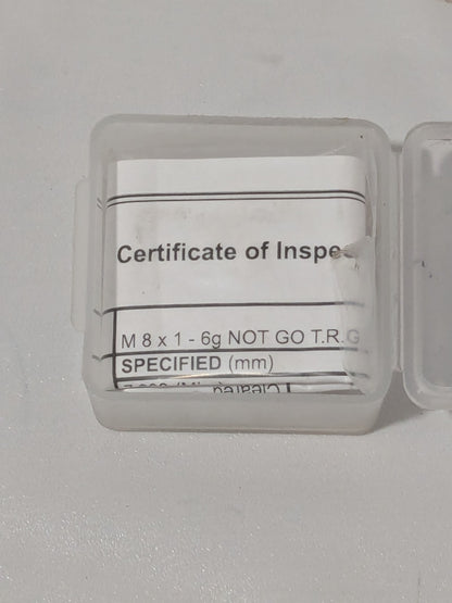 SPI Threaded Ring Gage: M8 x 1.00 Thread, Class 6G, No Go 34-480-4