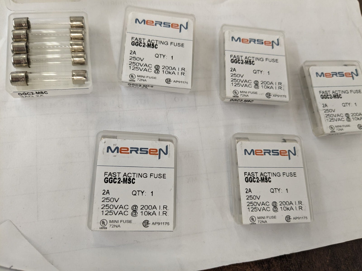 FERRAZ SHAWMUT Cylindrical Fast-Acting Fuse 30pk 2 A 1/4 Dia GGC2-MSC